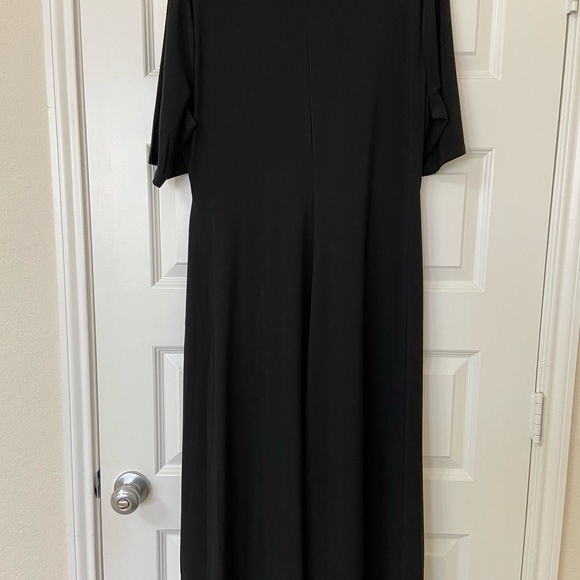CHAUS NY Maxi Black Dress Size L - Picture 4 of 5